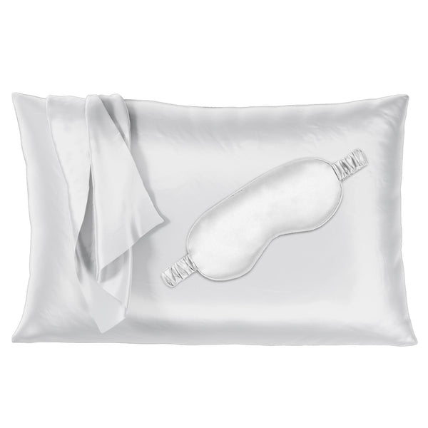 NEW! Set of 2: Slip Pure Silk Queen Pillowcase w Zipper - White SLIP PURE SILK PILLOWCASE - WHITE - QUEEN - ZIPPERED – Slip main image 3