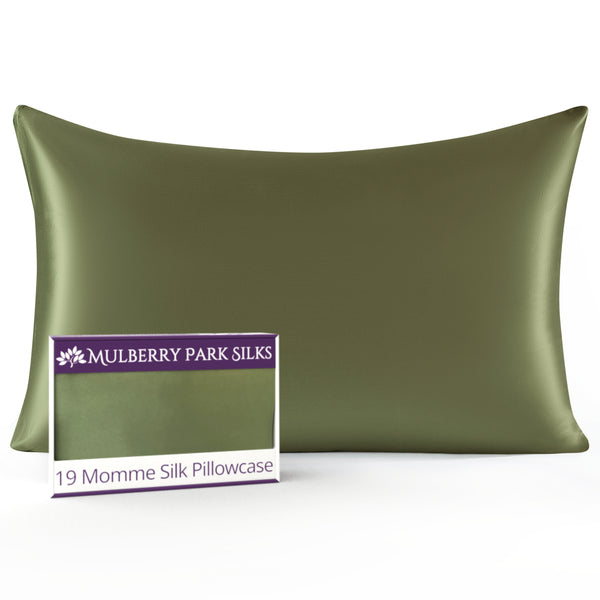 19 Momme Silk Pillowcase - Olive