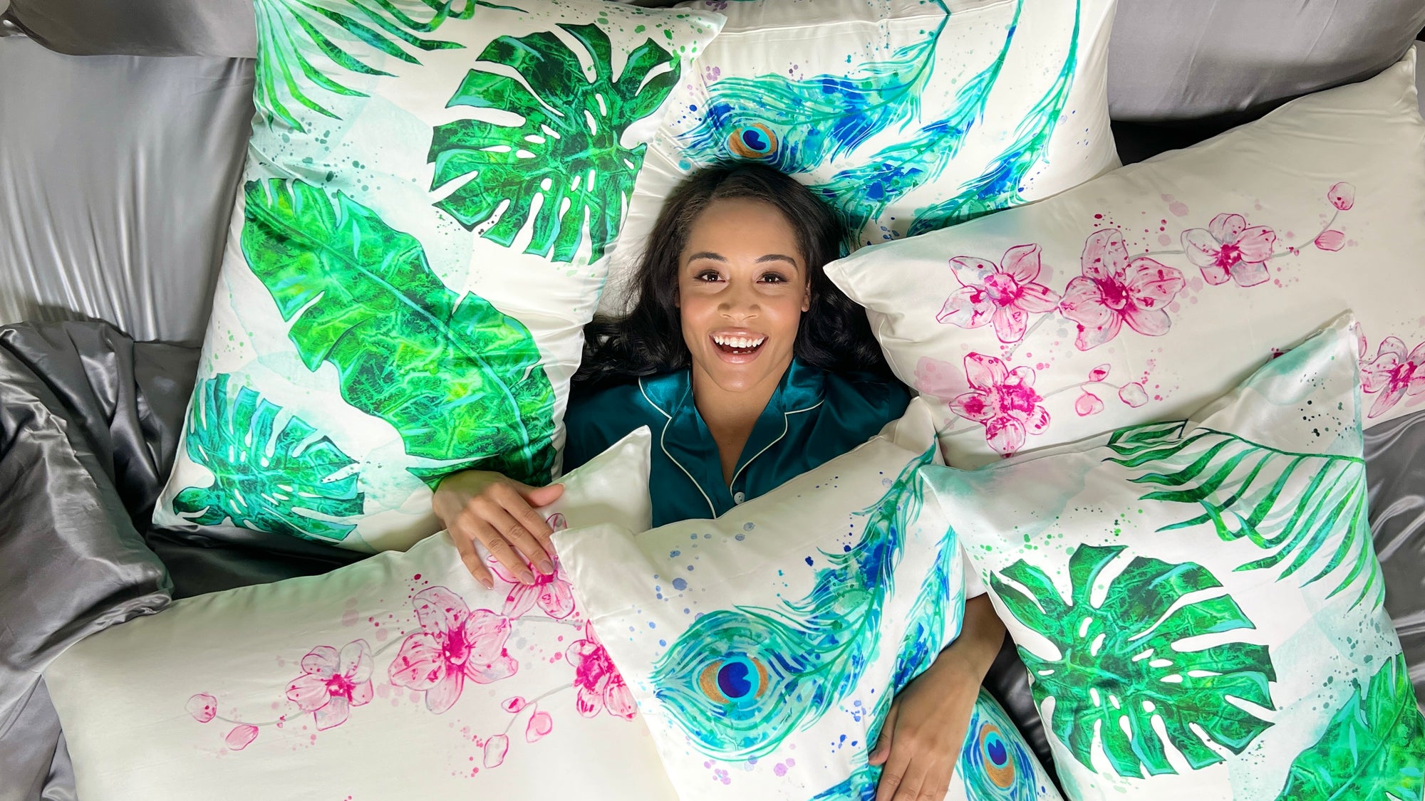 Silk Pillowcases That Are a Work of Art! New Mulberry Park Silks’ Nature-Inspired Series Collaboration with Elyssa Helfman