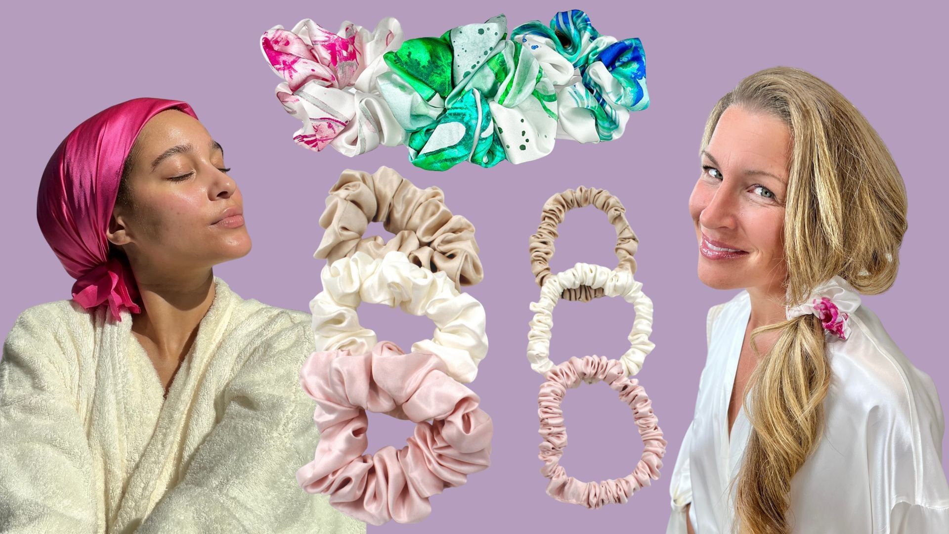 Silk Scrunchies and Head Scarves: Beautiful Hair 'Round the Clock