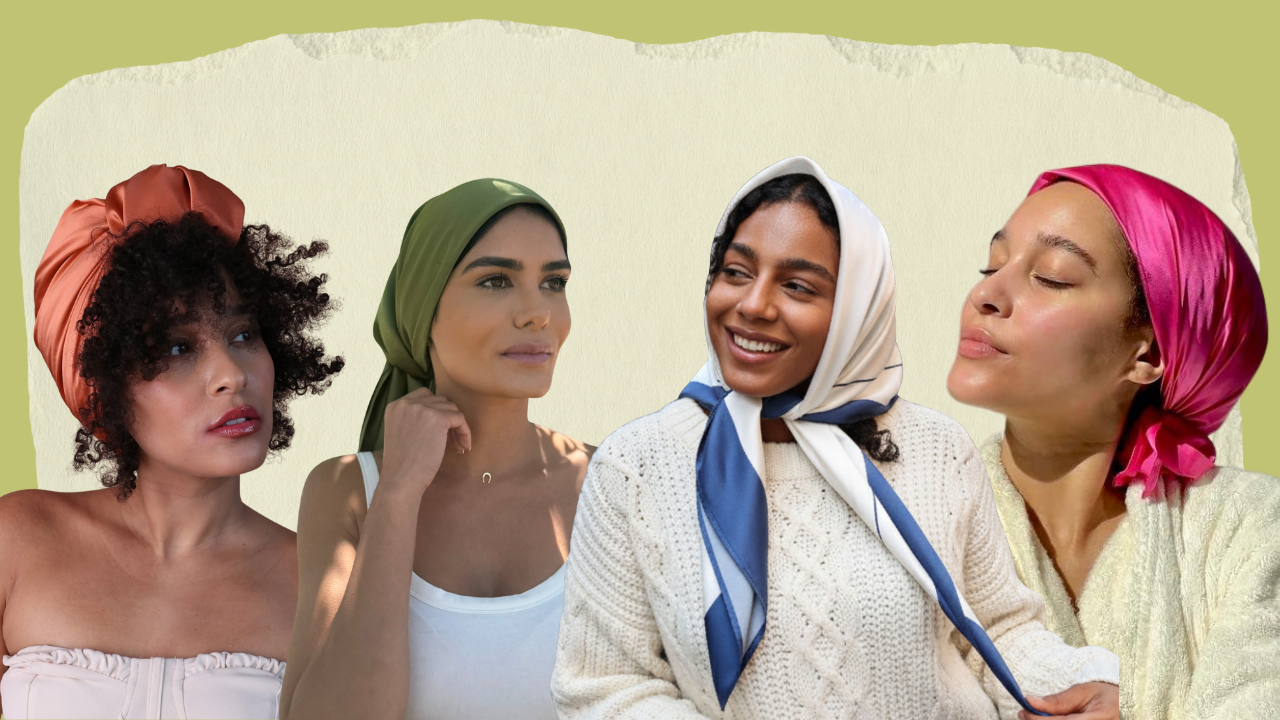 Silk Head Scarves in various colors