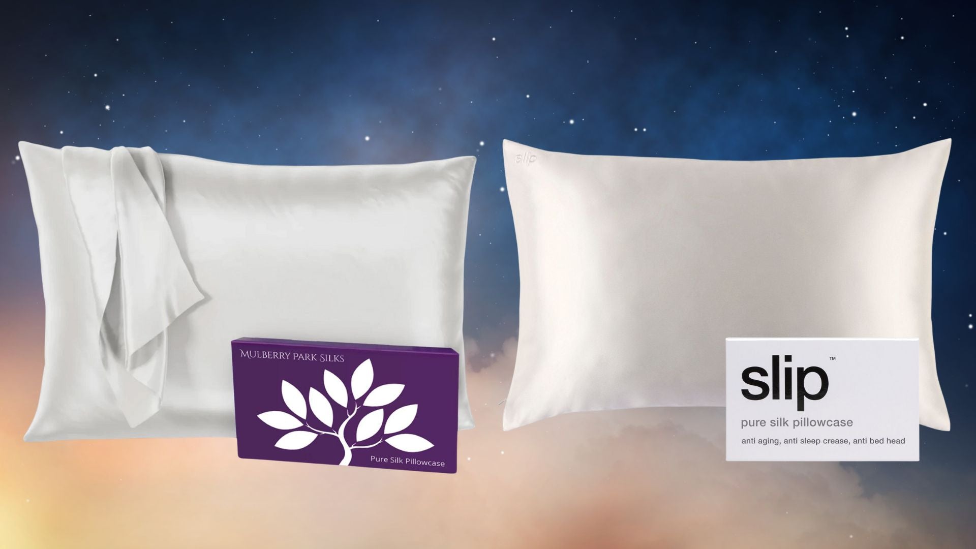 Silk Pillowcase Product Review: Mulberry Park Silks vs. Slip
