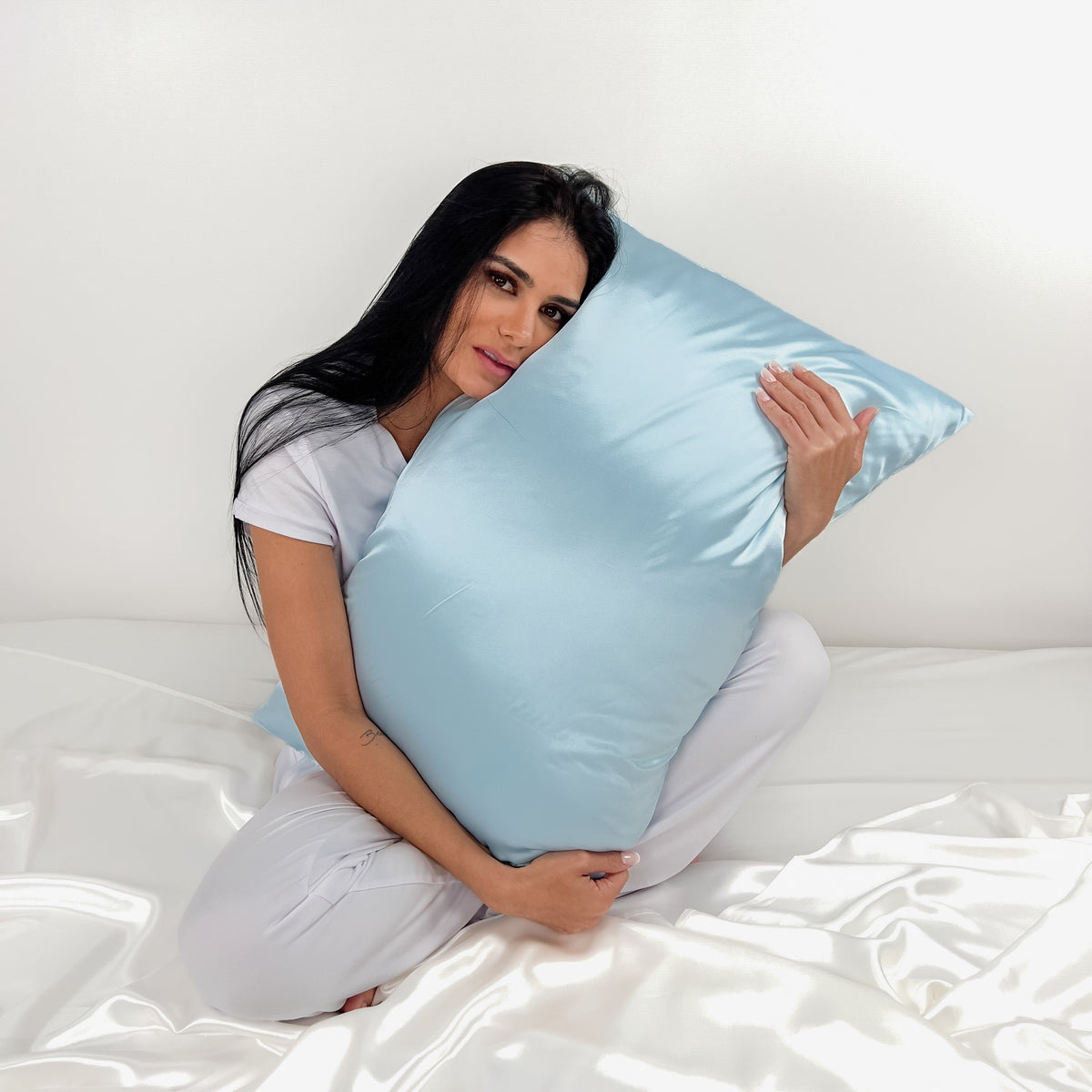 19 Momme Silk Pillowcase - Blue