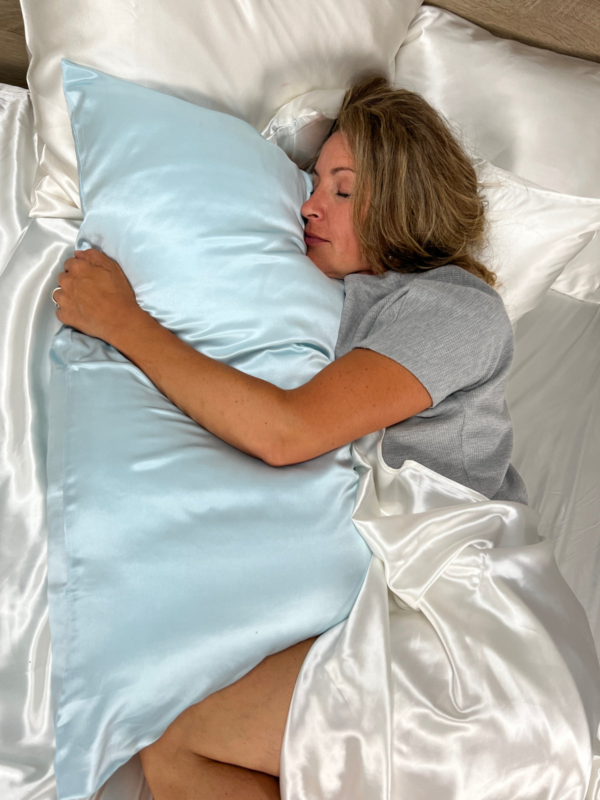 19 Momme Silk Pillowcase - Blue
