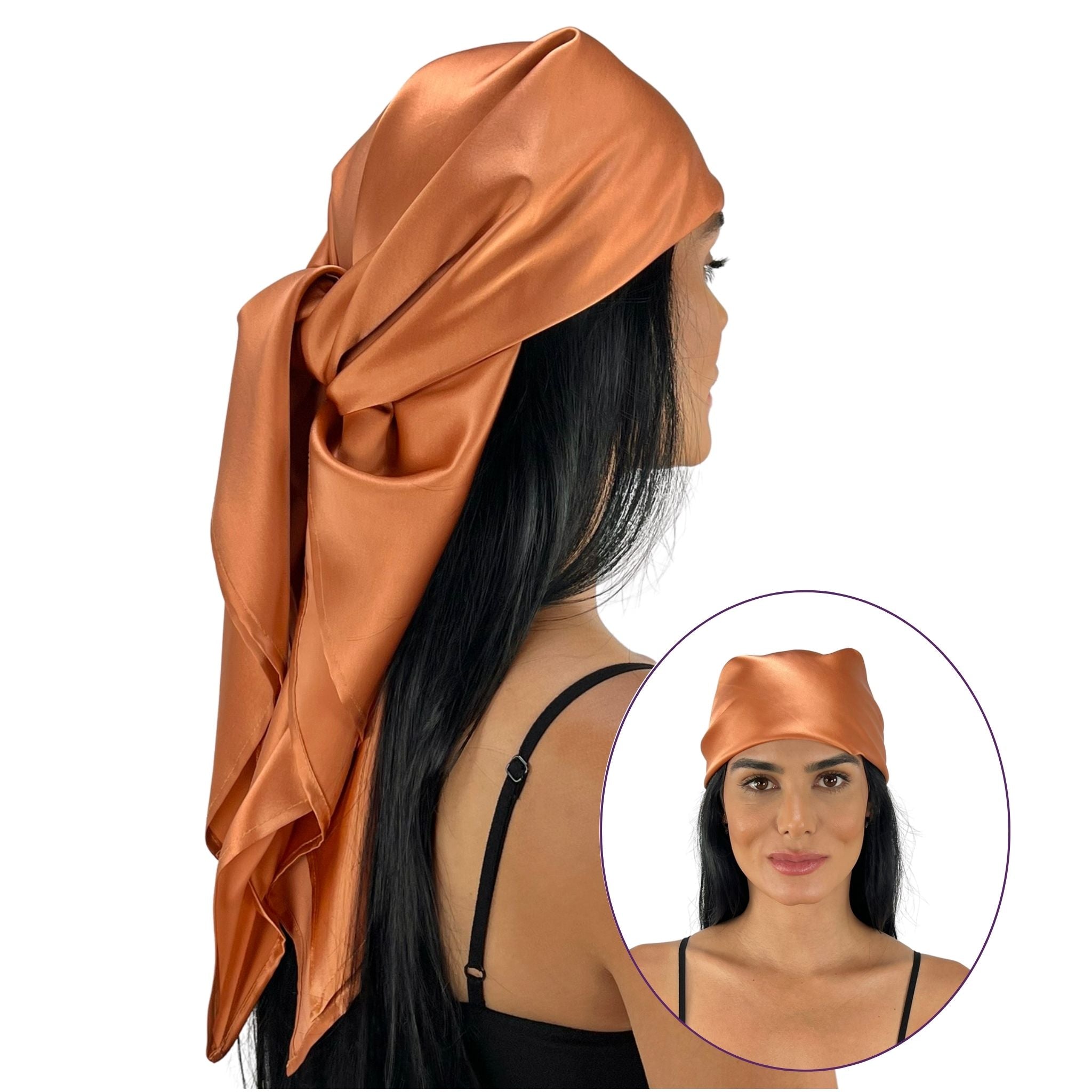 Head Wrap Satin Pineapple Sleep Cap To Wrap Why Wear A Silk Scarf - Main Image