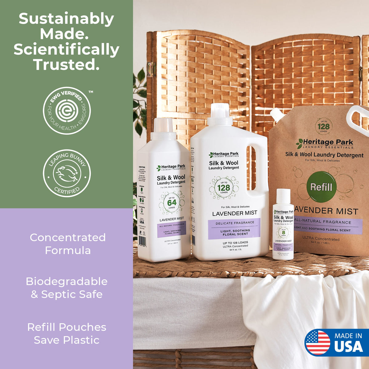 Heritage Park Silk & Wool Detergent - Lavender Mist