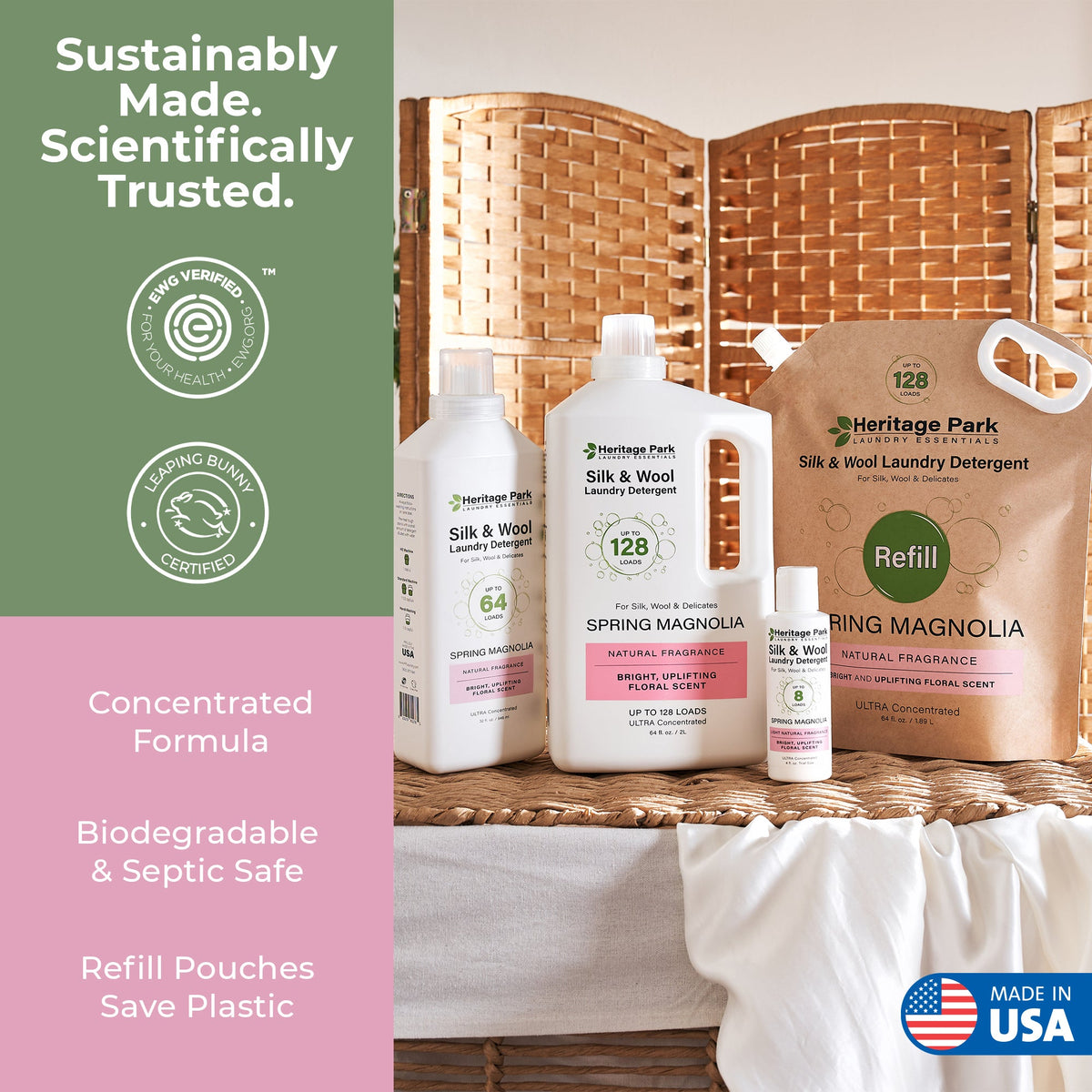 Heritage Park Silk & Wool Detergent - Spring Magnolia