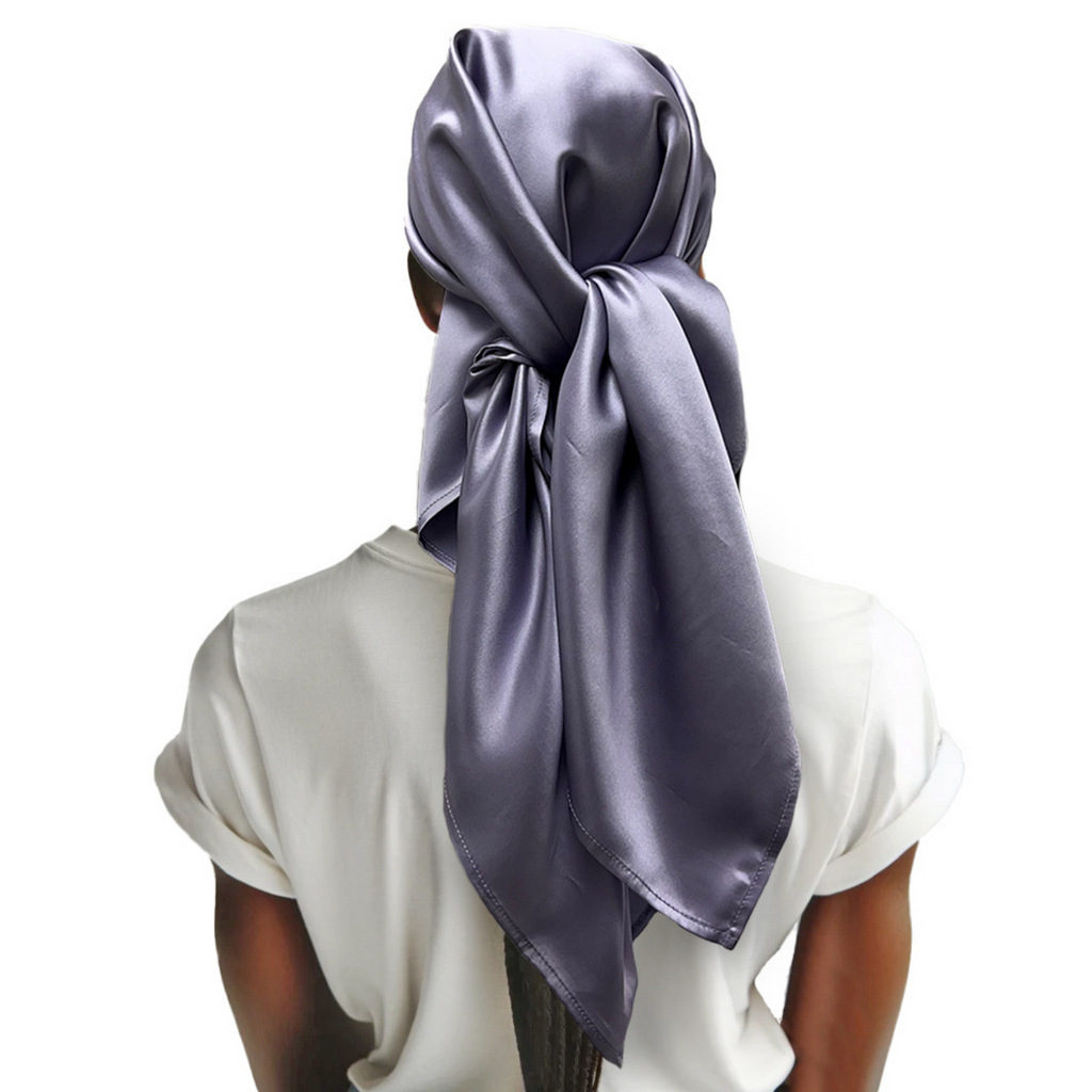 Silk scarf online silver