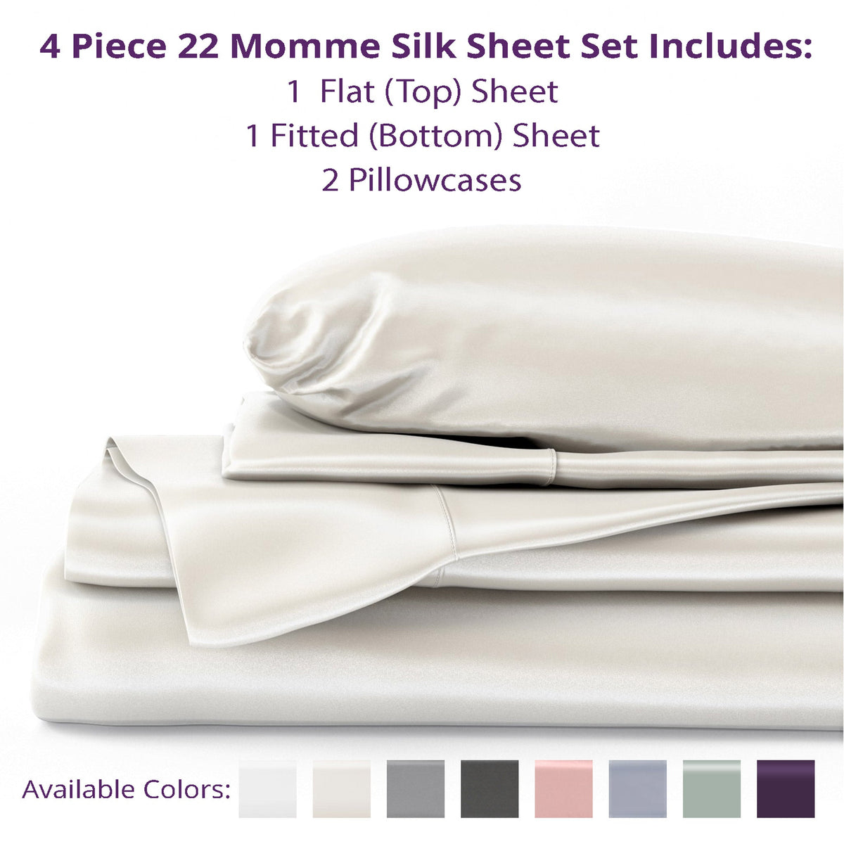 22 Momme Silk Sheet Sets - Cal-King