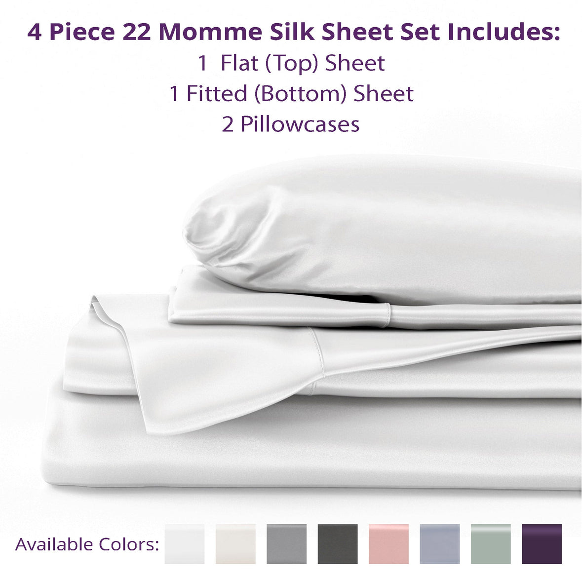 Mulberry Park Silks Deluxe 22 Momme Pure Silk Pillowcase - Rose Quartz