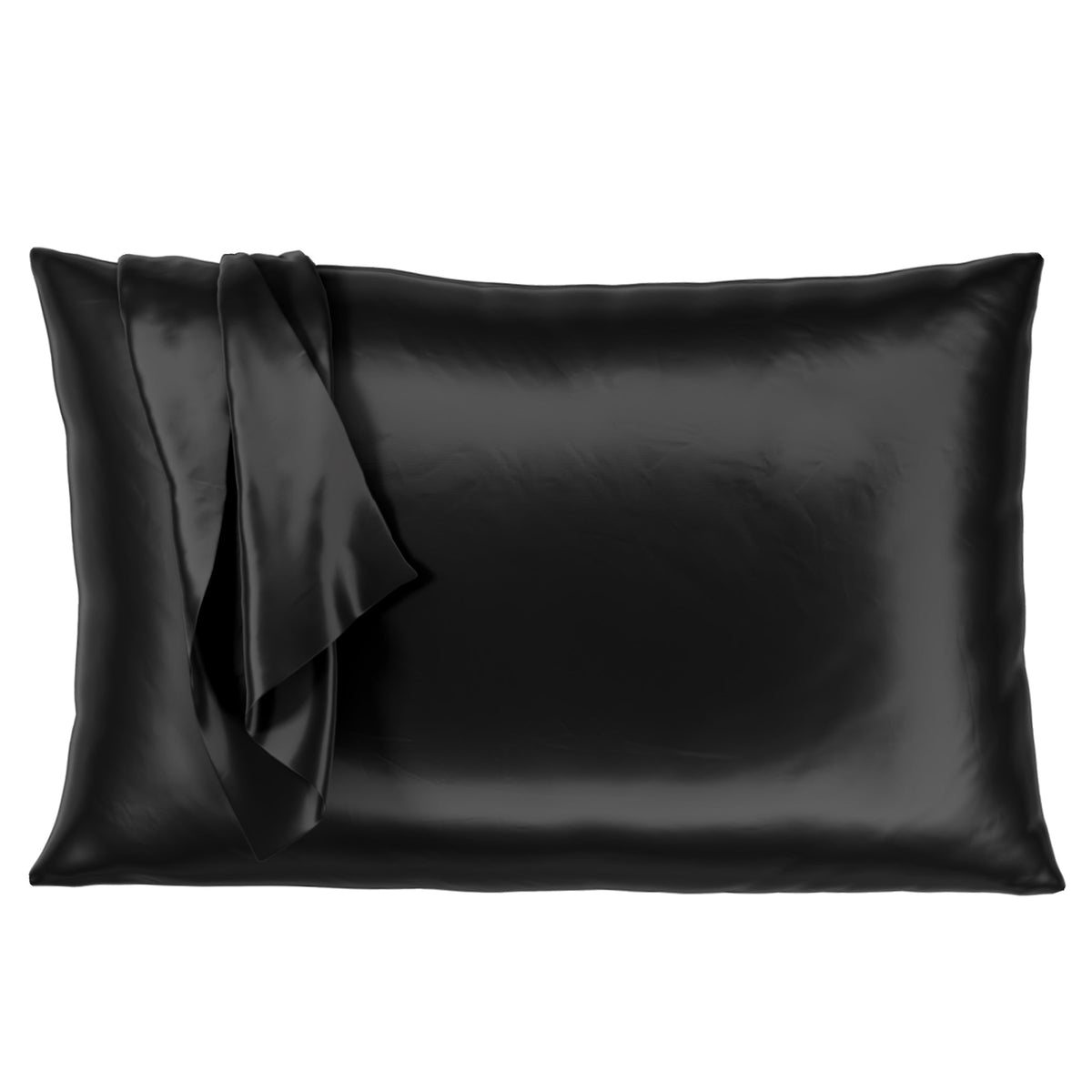 Mulberry Park Silks 22 Momme Silk Pillowcase Black