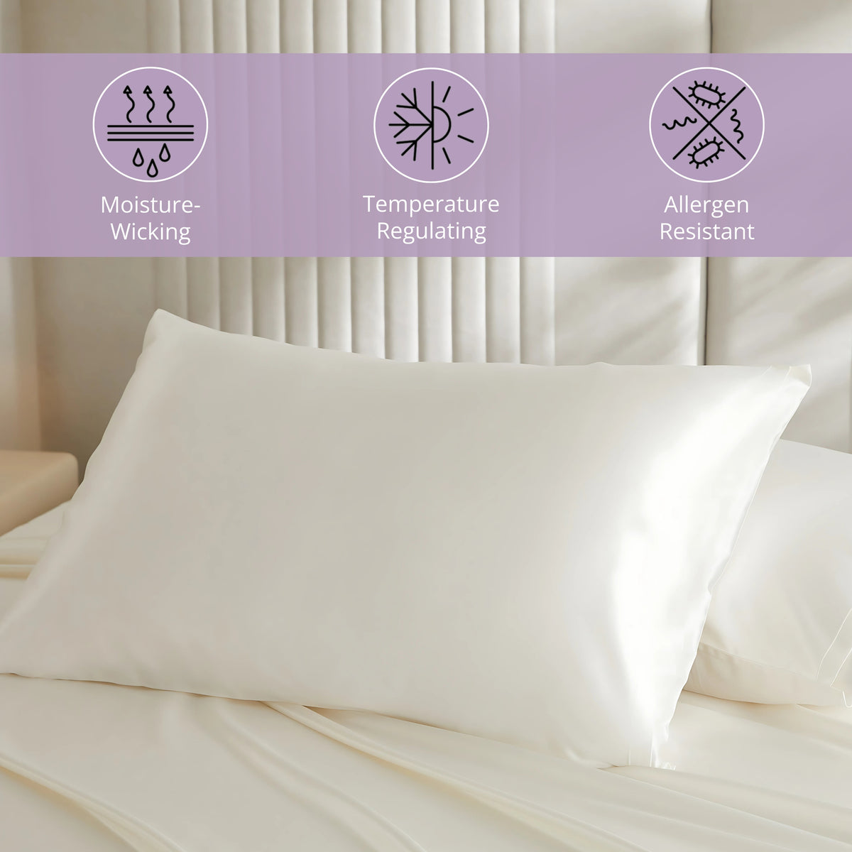 19 Momme Silk Pillowcase - Ivory