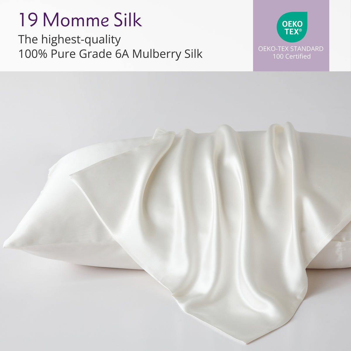 19 Momme Silk Pillowcase - Ivory