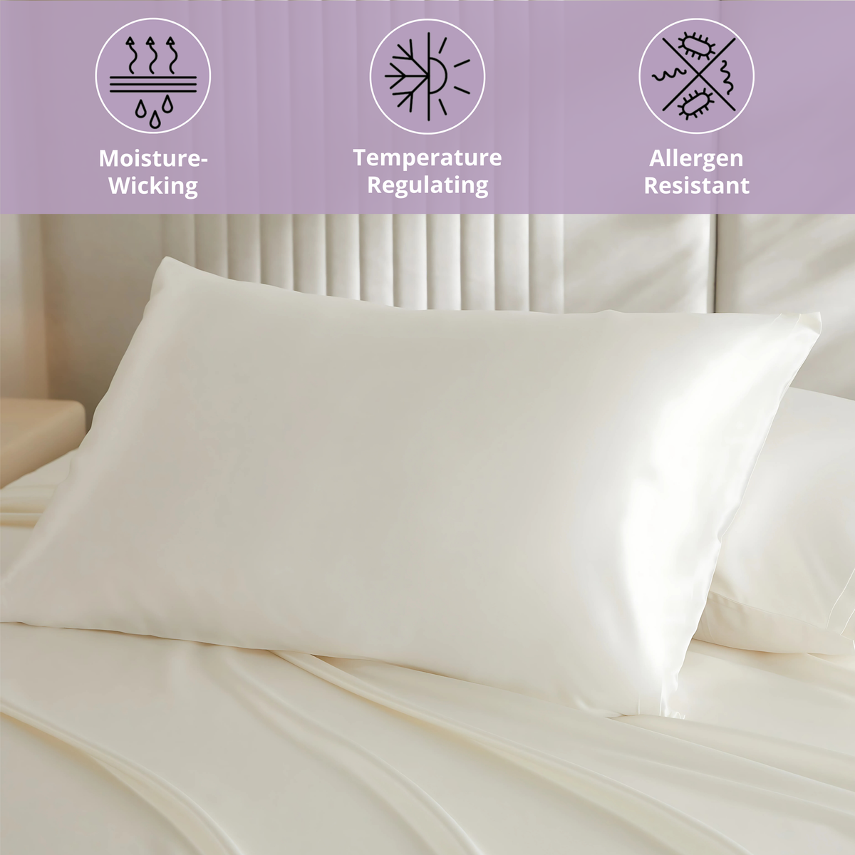 19 Momme Silk Pillowcase - Lilac