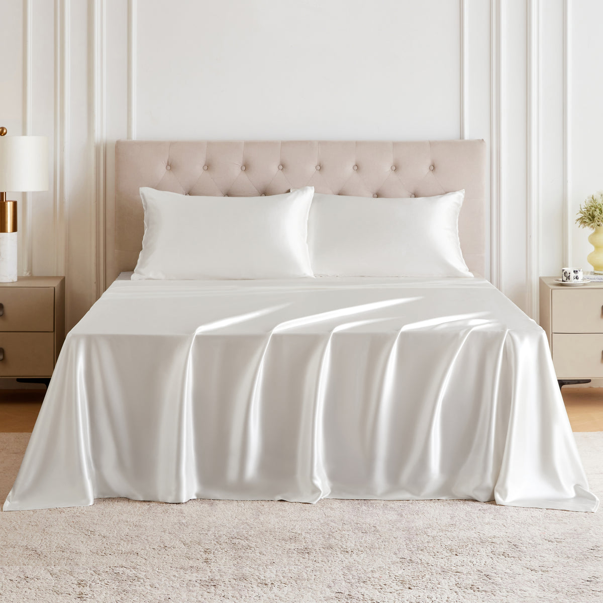 30 Momme Silk Sheet Set - White
