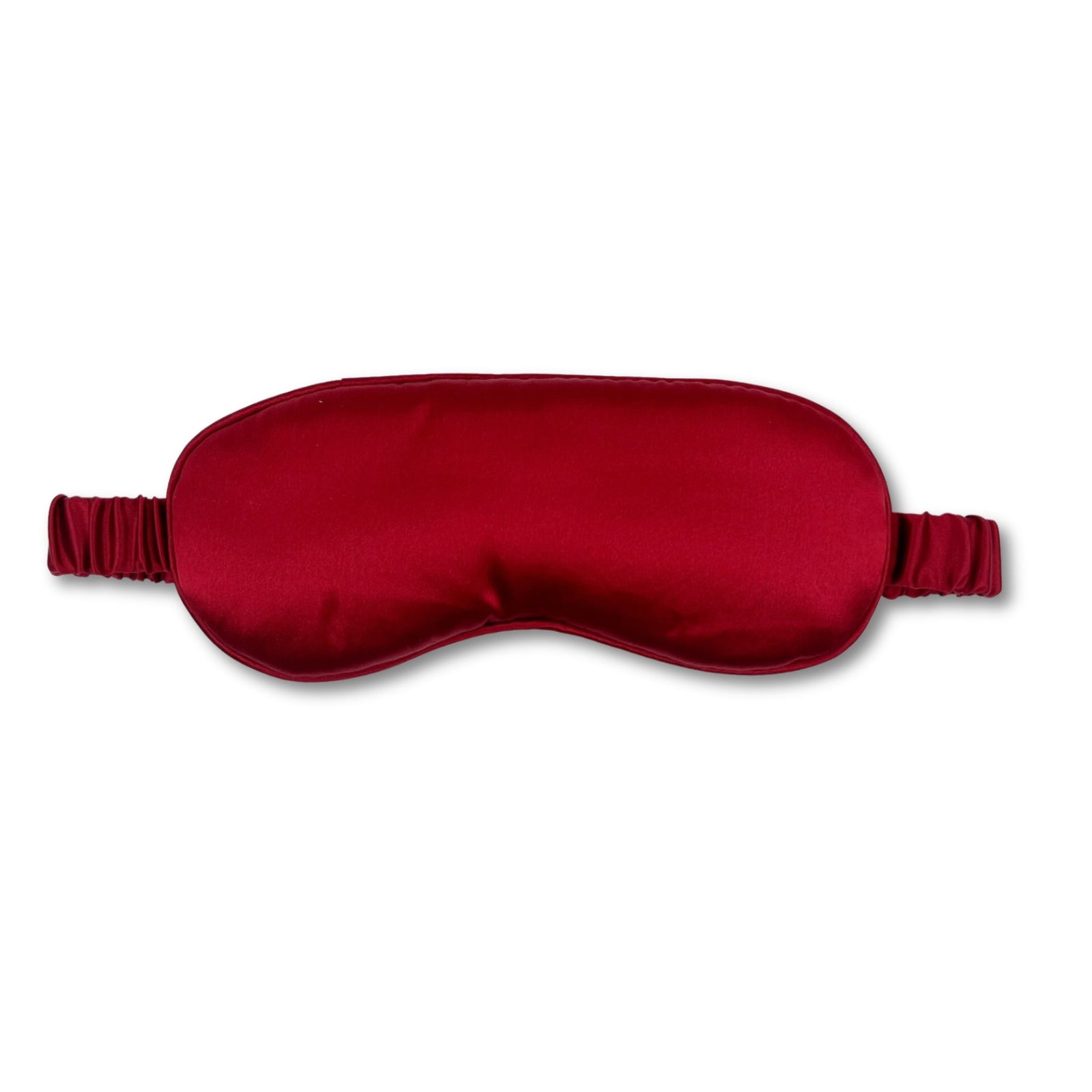 Mulberry Park Silks 22 momme silk sleep mask in Cabernet wine red