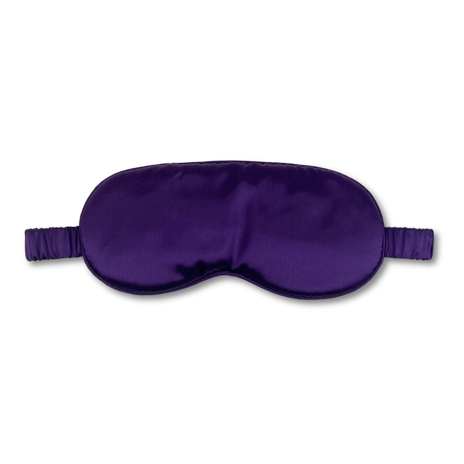 Mulberry park silks 22 momme silk sleep mask in Plum with adjustable strap for comfortable sleep 