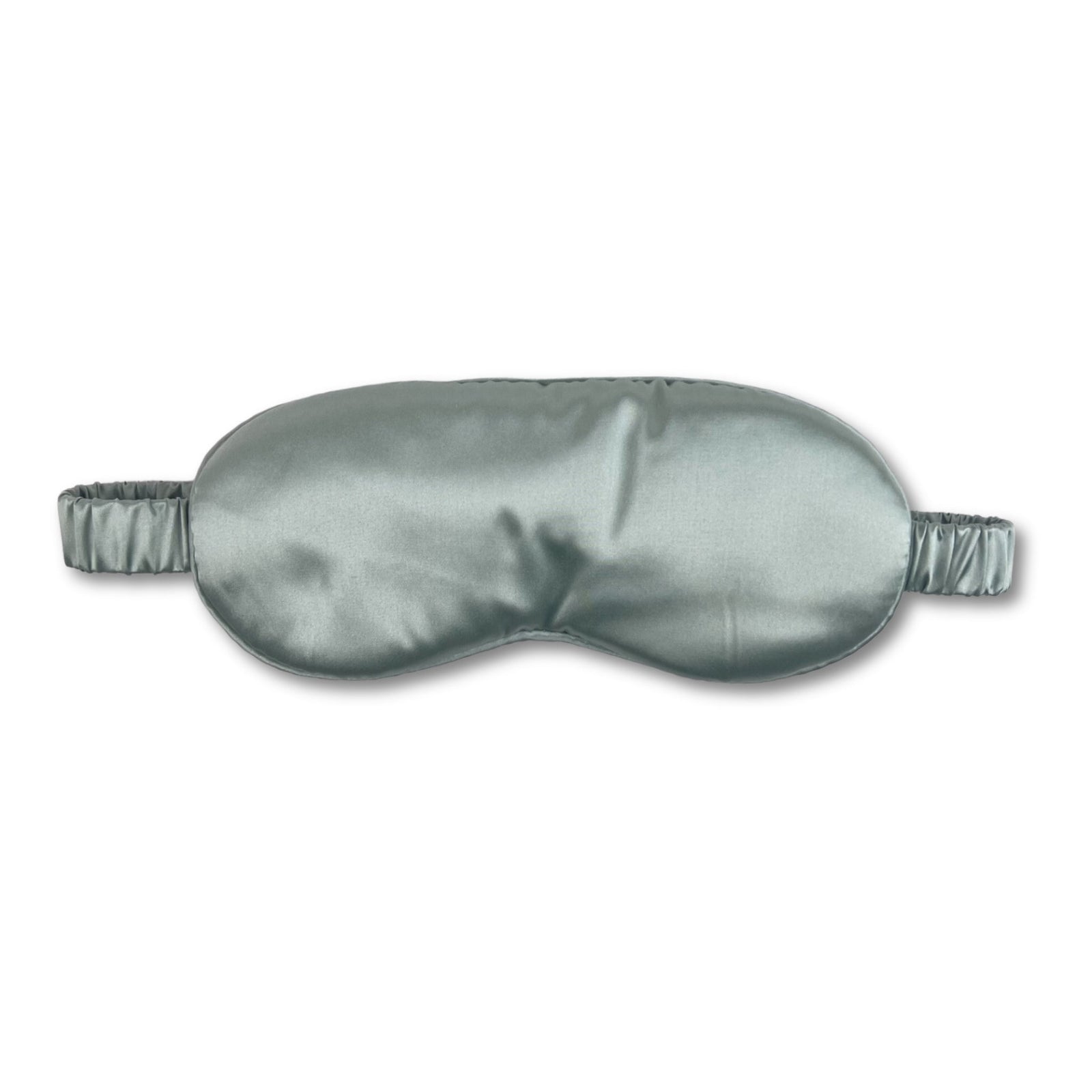 Mulberry park silks 22 momme silk sleep mask in Sage with adjustable strap for comfortable sleep 