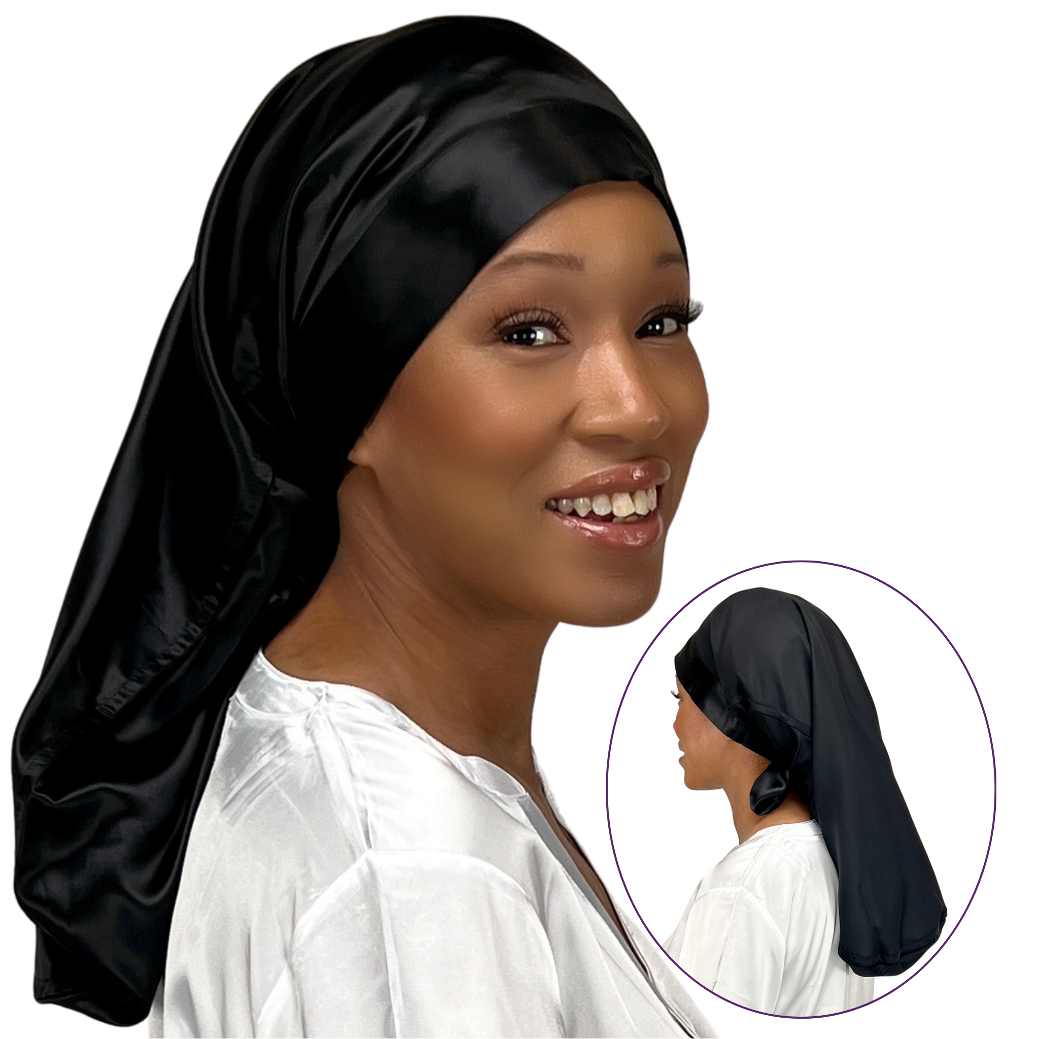 Sleep Bonnet Black Owned Business Mulberry Silk Long Hair Sleep