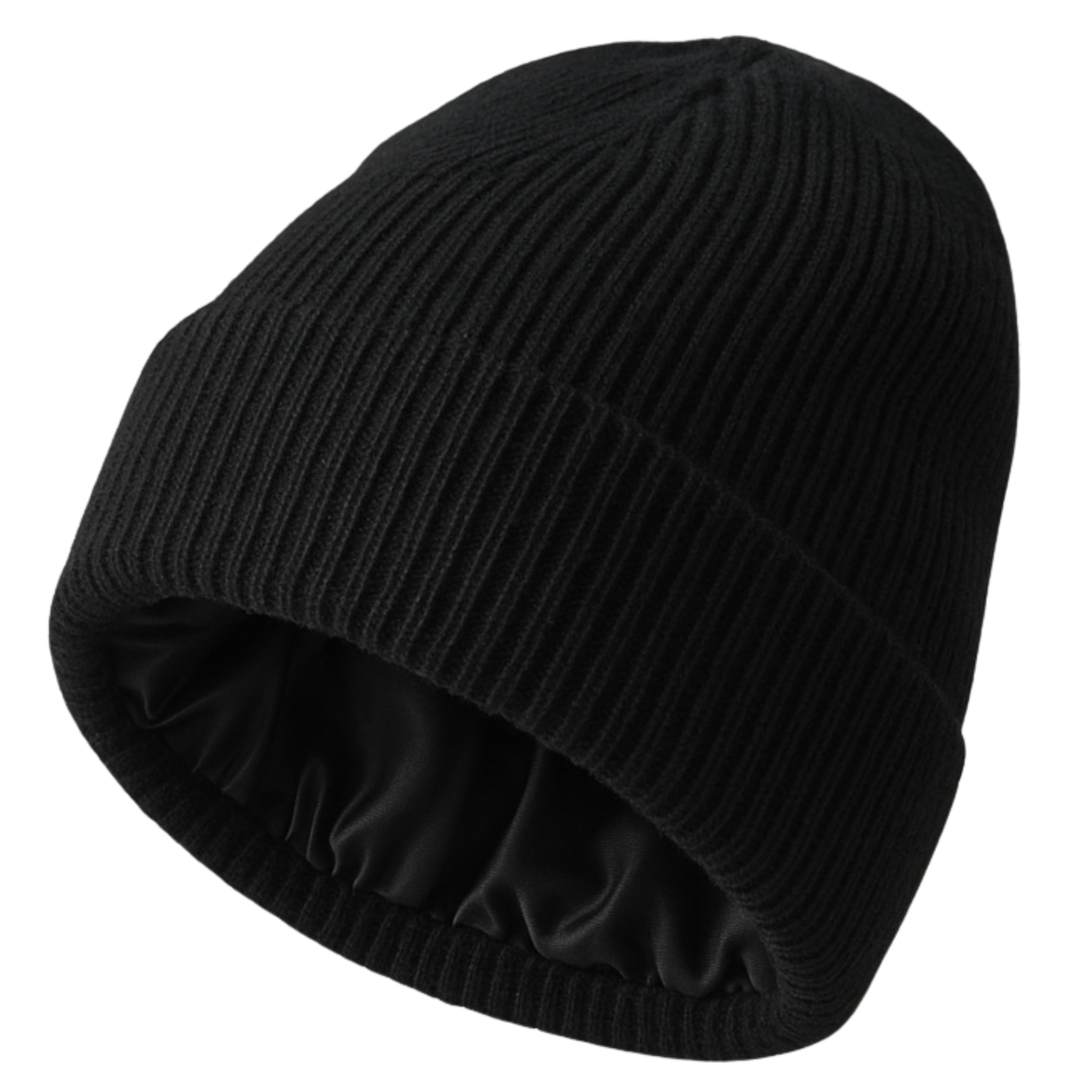 VAKT. BEANIE / BLACK 定価:8,910円 Luxury Silk-Lined Cashmere & Merino Wool Winter Beanie | Black