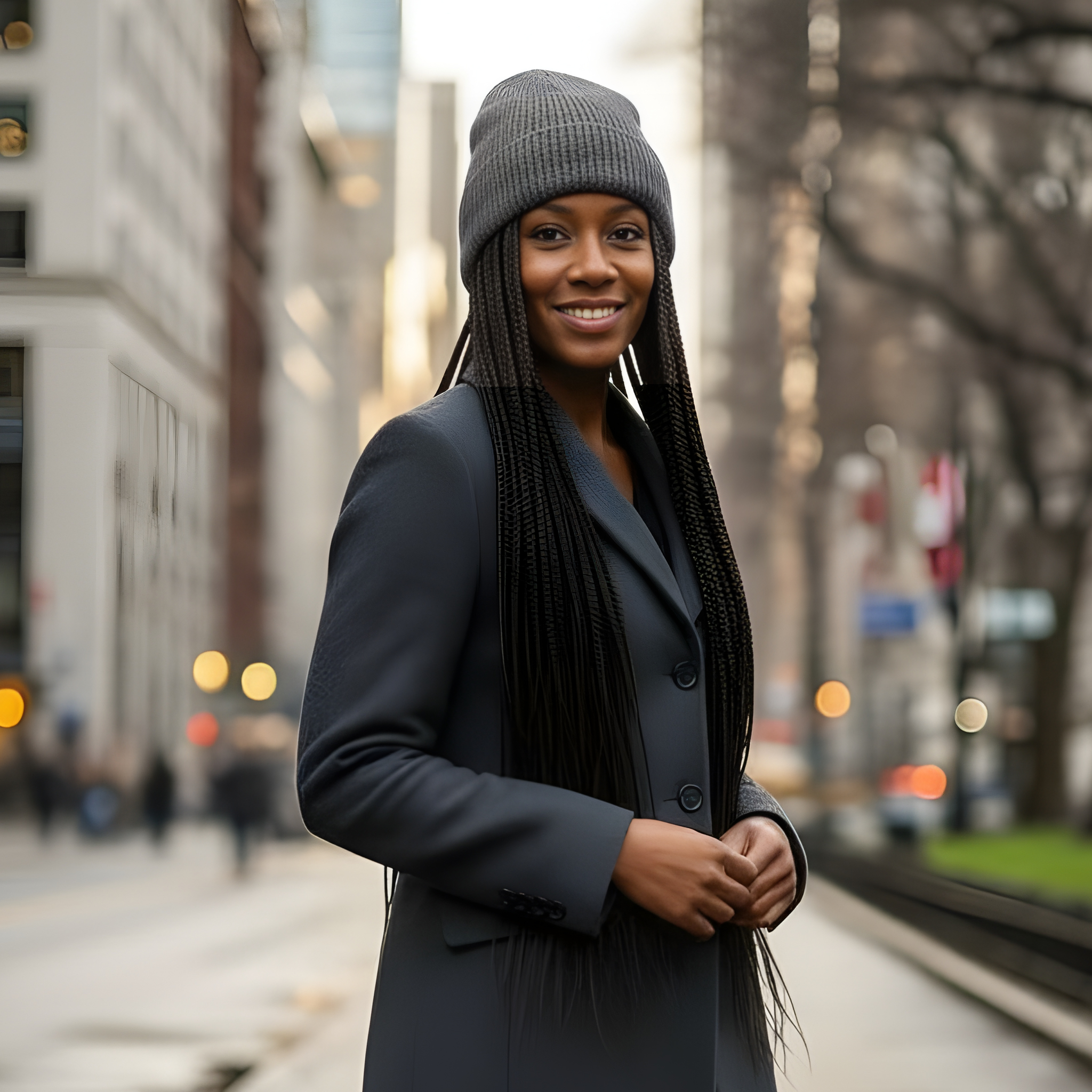 Luxury Silk-Lined Cashmere & Merino Wool Winter Beanie | Gunmetal