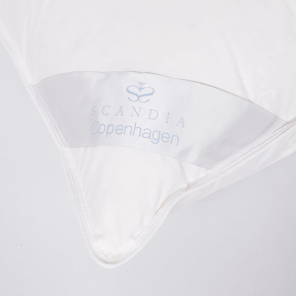 Scandia Home Copenhagen European White Down Pillow Detail Fine Linens