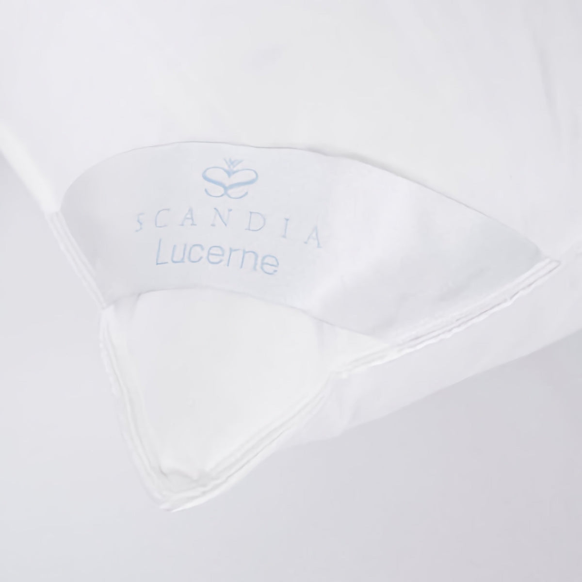 Scandia Home Lucerne Hungarian White Goose Down Pillow Detail Fine Linens