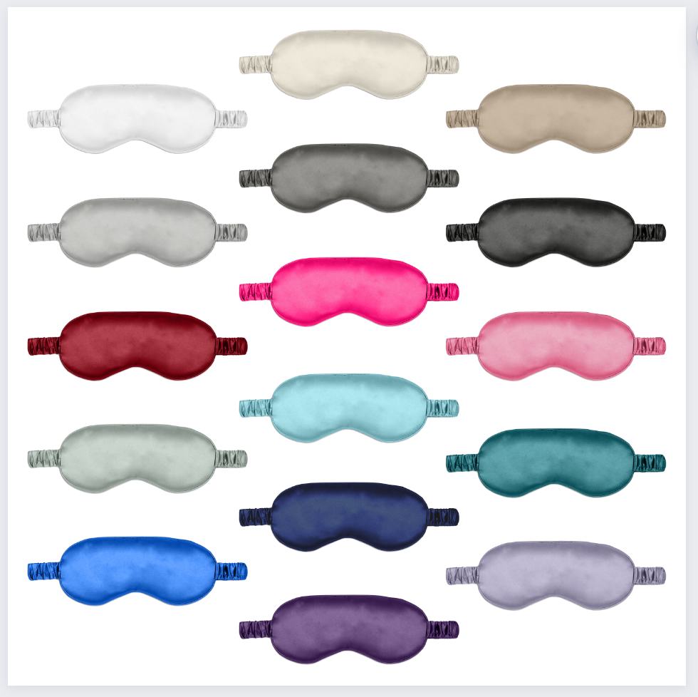 Mulberry park silks 22 momme silk sleep mask for comfortable night sleep with adjustable strap