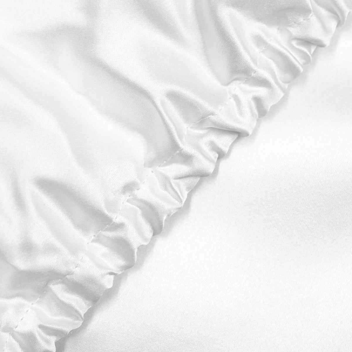 Mulberry Park Silks 22 Momme Silk Fitted Sheet White Edge