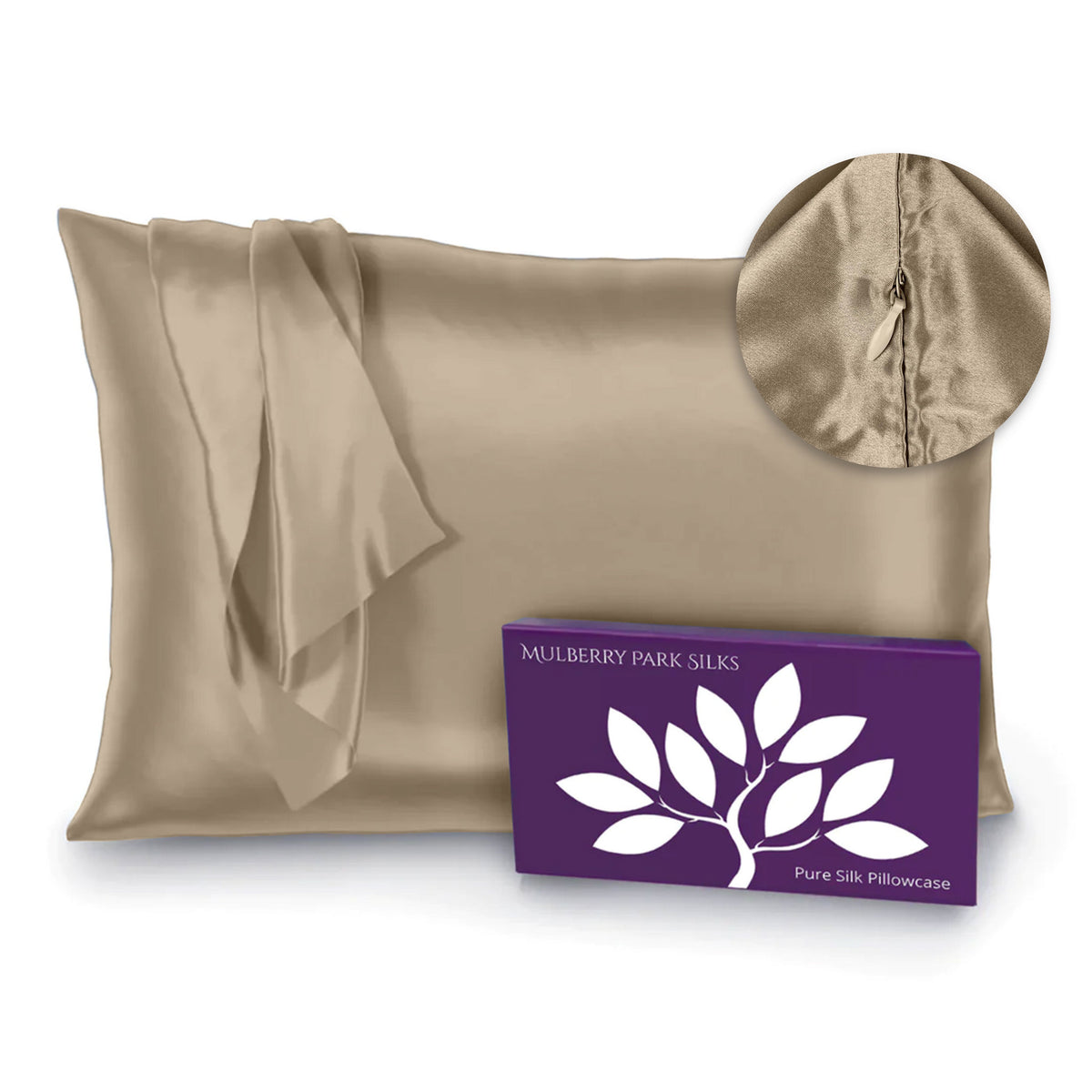 22 Momme Silk Pillowcase - Taupe