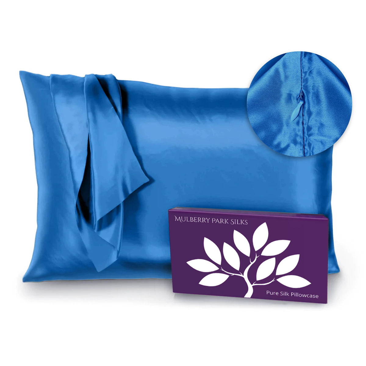 22 Momme Silk Pillowcase - Sapphire