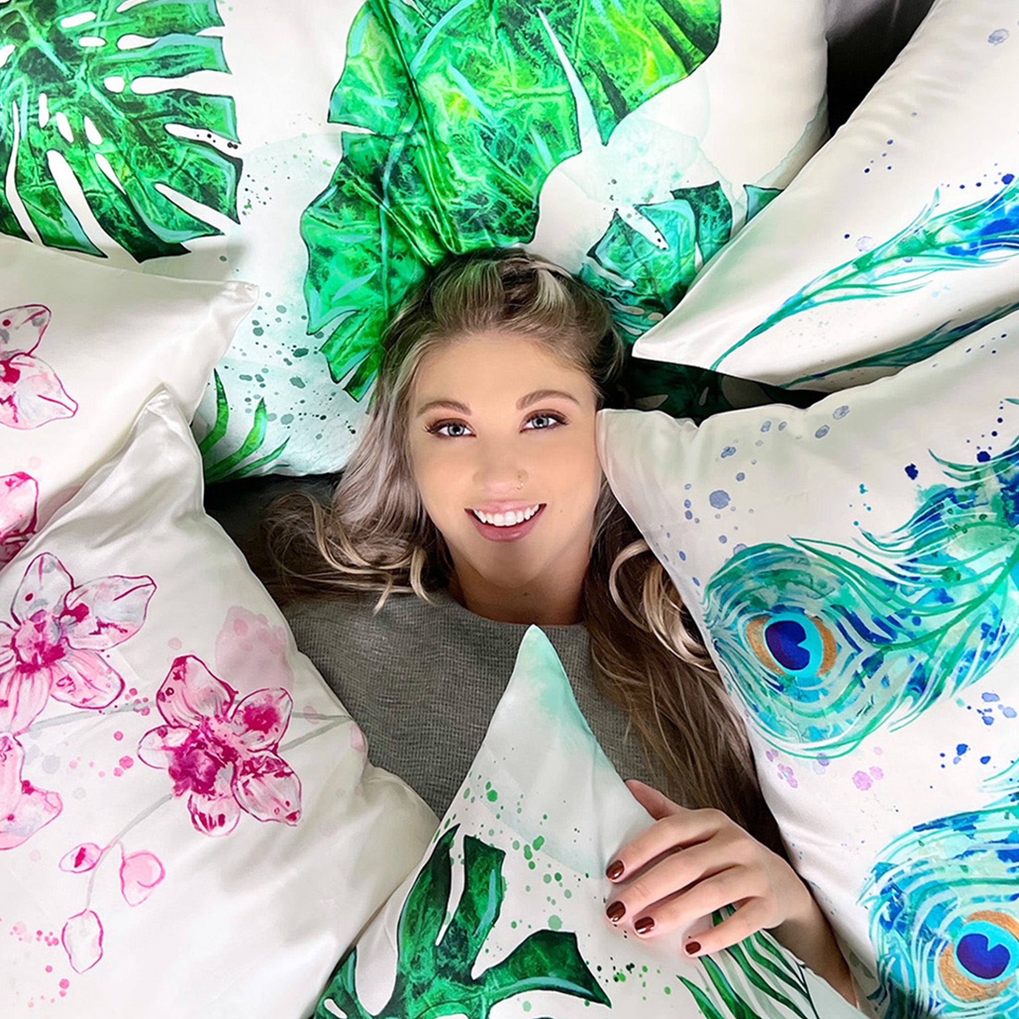 Pure Mulberry Silk Pillowcases, Silk Sheets & Silk Hair Accessories