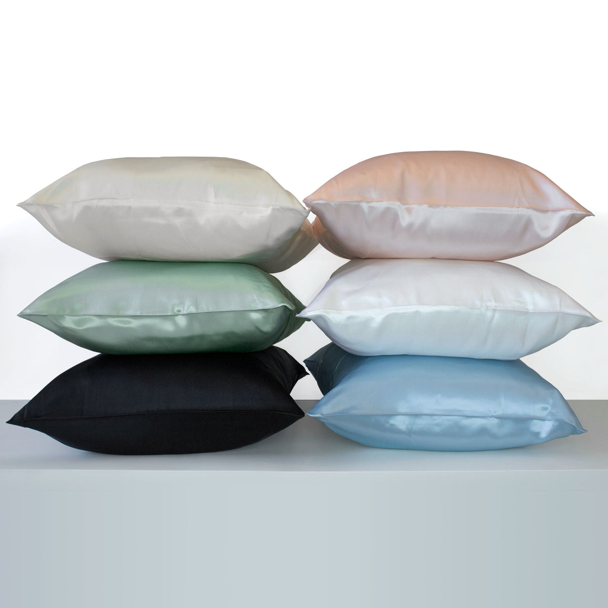 Mulberry Park Silks 19 Momme Pillowcase- All Colors- Stack