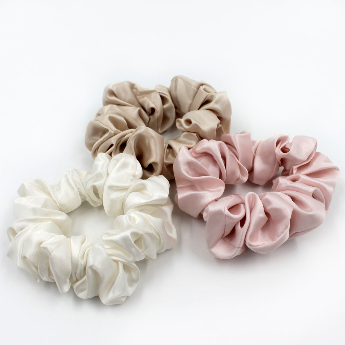 Mulberry Park Silks Scrunchies Ivory Pink Large Layout