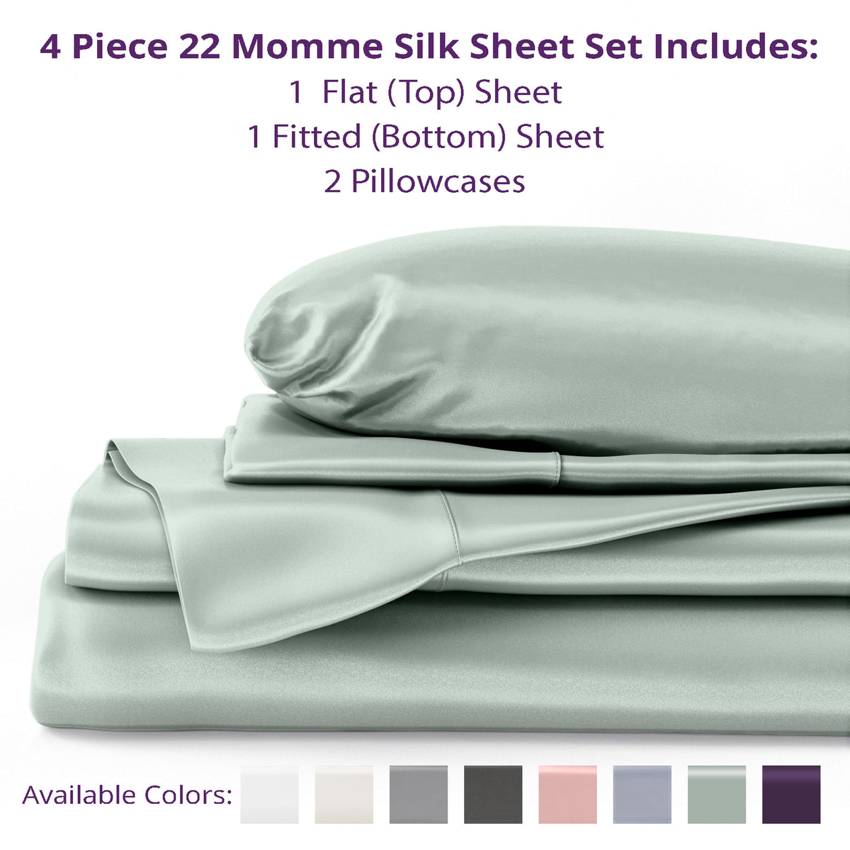 22 Momme Silk Sheet Sets - Queen
