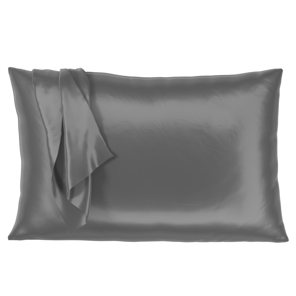 Mulberry Park Silks OUTLET 22 Momme Silk Pillowcase Gunmetal