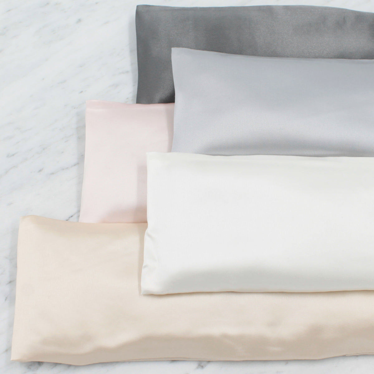 Mulberry Park Silks Silk Aromatherapy Lavender Eye Pillow Colors on Marble