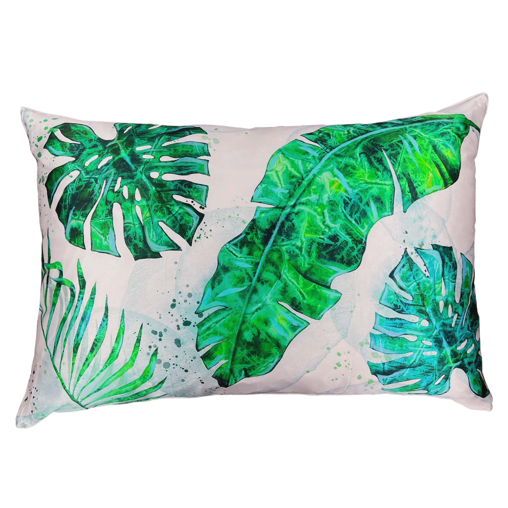 Dominican high quality Banana Leaves w/ Pink Pillow Cover